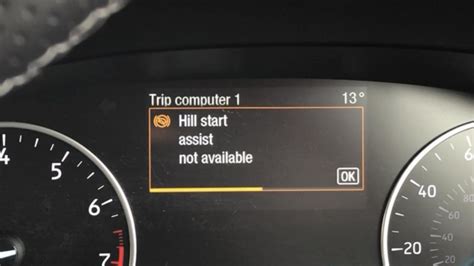 For a few months on and off I get a dash presence that says "<b>Hill</b> <b>start</b> assistance is not <b>available</b>" I bring it in and the dealership says that they cant. . Hill start assist not available ford ecosport